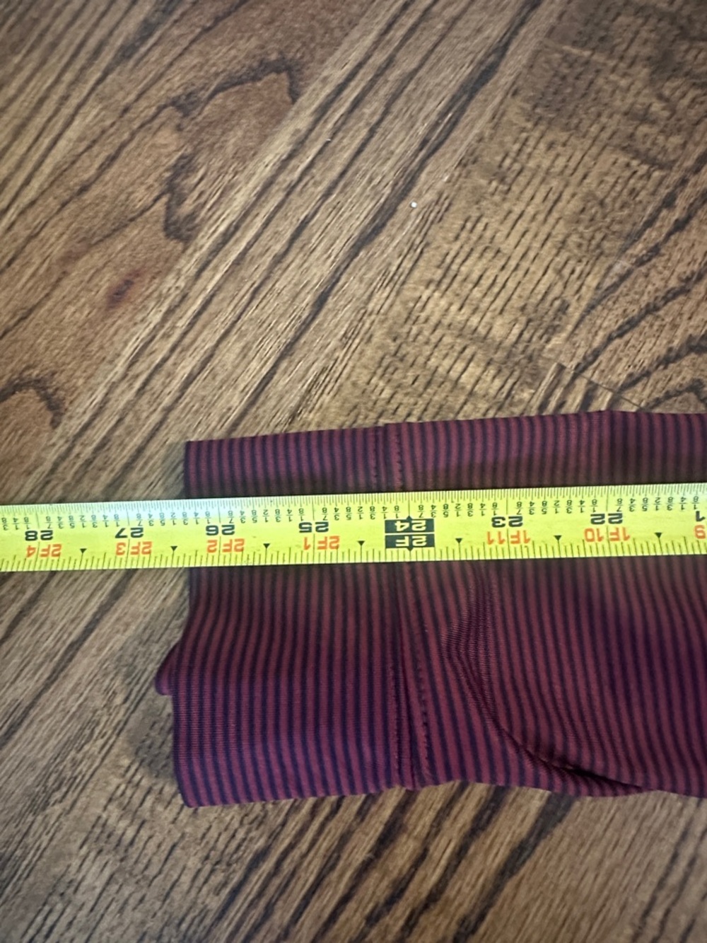 Walter Hagen burgundy and navy Striped long sleeve Polo - Picture 9 of 9